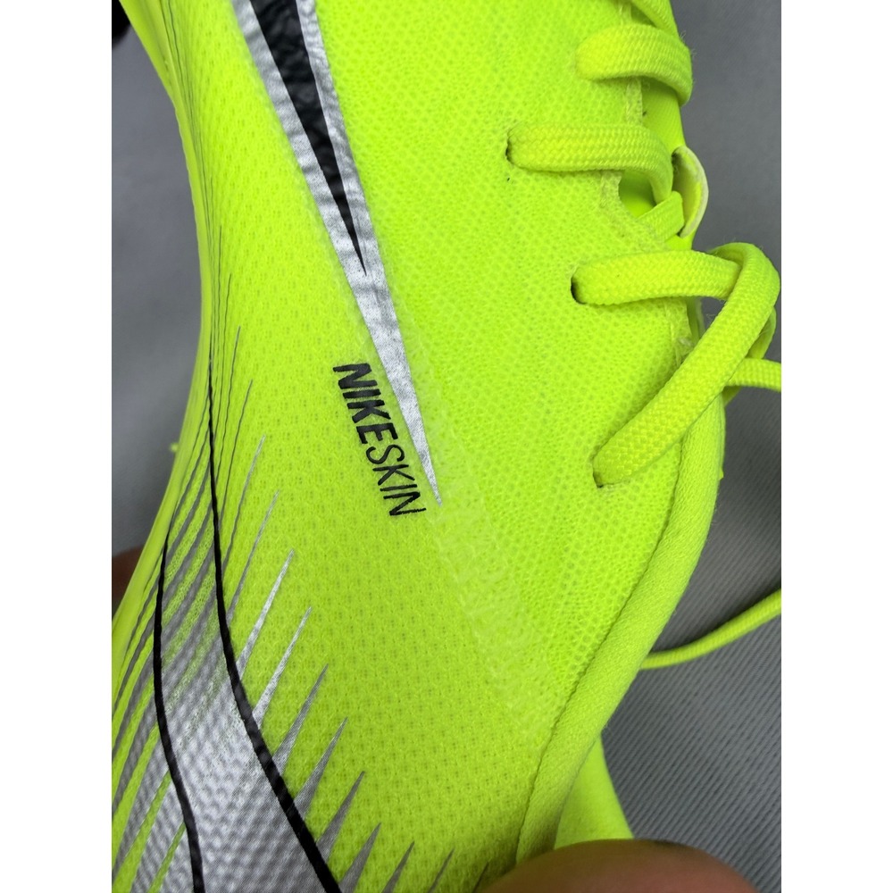 Nike Mercurial Air Zoom Soccer Cleats Volt Black Silver FQ8374-700 Mens 8.5 - Picture 8 of 8